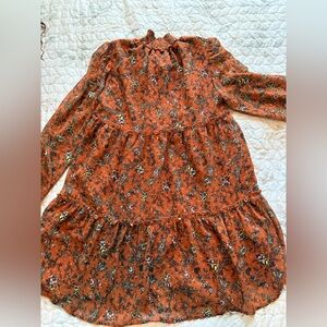 Forever 21 Rust Floral Dress